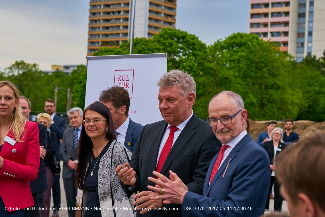 11. Mai 2017 - Grundsteinlegung für die LOGE und dem Kulturquadrat in Neuperlach